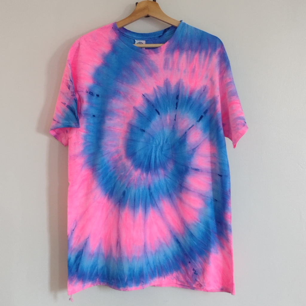 Tie Dye Cotton T Shirt.